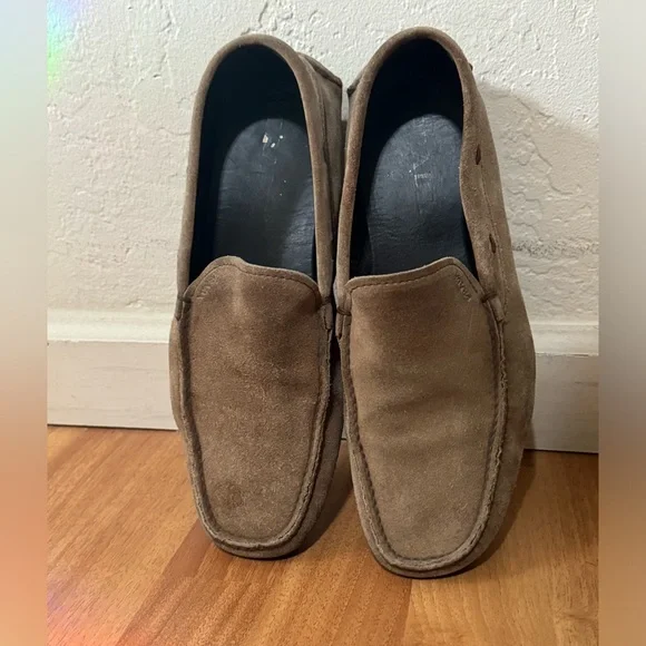 Prada | Shoes | Prada 2d 11 Brown Suede Mocassin Shoes Sz Uk  display picture 2